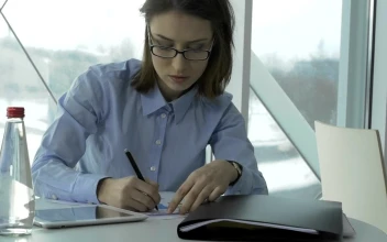 Free Stock Video Sad Woman With Lots Of Work