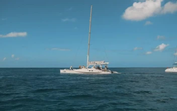 Free Stock Video Sailboat In The Open Sea During A Sunny Day