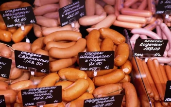 Free Stock Video Sausage Chess With Price Tags Ready To Sale