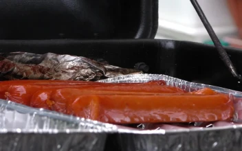 Free Stock Video Sausages On A Spit