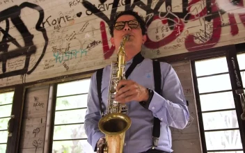 Free Stock Video Saxophonist Playing A Quiet Song