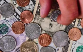 Free Stock Video Scene Covered In Bills And Coins As A Person Takes