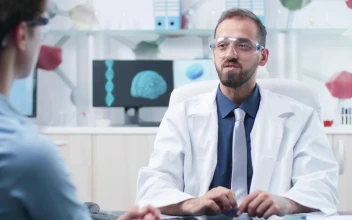Free Stock Video Scientist Uses Innovative Ar Tech While Talking To Colleague