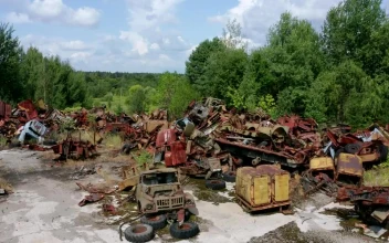 Free Stock Video Scrapyard Near Chernobyl