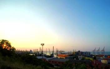Free Stock Video Sea Trading Port Cranes Working