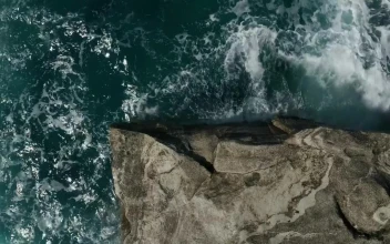 Free Stock Video Sea Waves Breaking On The Stones Top Aerial