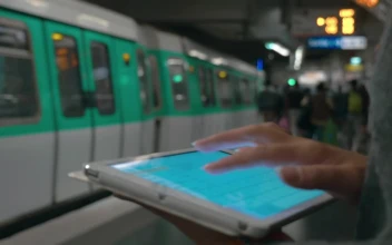 Free Stock Video Sending An Email As A Train Leaves