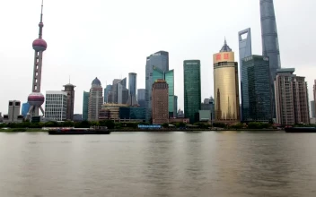 Free Stock Video Shanghai City Skyline And The River Traffic