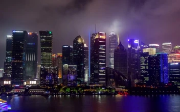 Free Stock Video Shanghai Urban Cityscape With Flashing Buildings