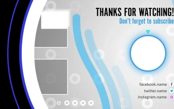 Free Stock Video Shape Animation End Screen