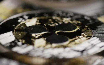 Free Stock Video Shining Ripple Bitcoin Coins Slowly Spinning