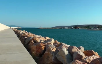 Free Stock Video Shirtless Man Running By The Sea
