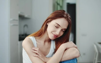 Free Stock Video Shy Smiling Woman In Blue Jeans