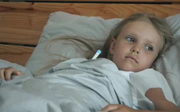 Free Stock Video Sick Girl With A Thermometer In Bed