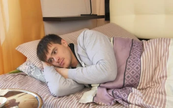 Free Stock Video Sick Man Laying In Bed During The Day