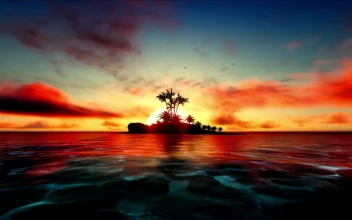 Free Stock Video Silhouette Of A Little Island At A Stunning Sunset