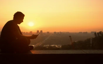 Free Stock Video Silhouette Of A Man Texting During The Sunset
