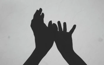 Free Stock Video Silhouette Of A Womans Hands Moving Them Gently