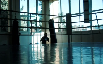 Free Stock Video Silhouette Of Boxer Hitting The Punching Bag
