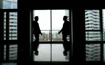 Free Stock Video Silhouette Of Business Handshake In Skyscraper