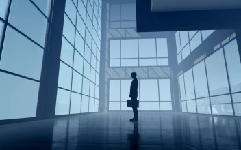 Free Stock Video Silhouette Of Business Person With Portfolio
