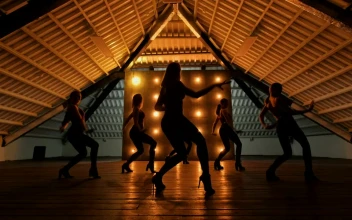 Free Stock Video Silhouette Of Dancers Performing A Choreography