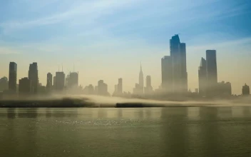 Free Stock Video Silhouette Of New York Hidden By Fog