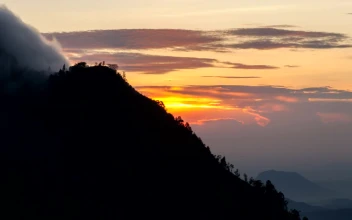 Free Stock Video Silhouette Of The Mountain And The Sunrise