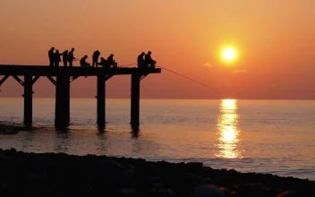 Free Stock Video Silhouettes A Fisherman Sitting At The Pier