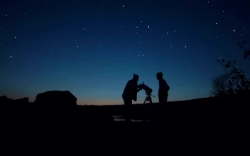 Free Stock Video Silhouettes Of A Couple Of Men And A Telescope