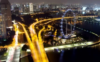 Free Stock Video Singapore Highway Roads Illuminated At Night
