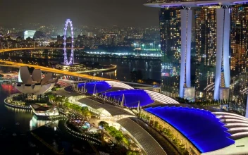 Free Stock Video Singapore Marina Bay Area At Night