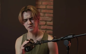 Free Stock Video Singer Recording Vocals In A Studio Booth