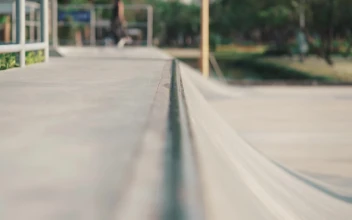Free Video Stock Skater Sliding Down The Edge Of A Ramp