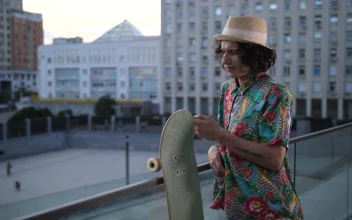 Free Video Stock Skater With His Board