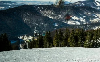 Free Video Stock Ski Resort Time Lapse
