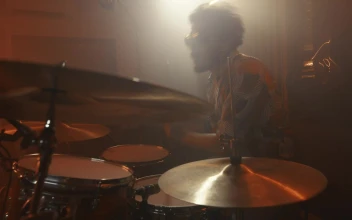 Free Video Stock Skilled Drummer Playing The Drums