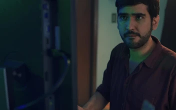 Free Video Stock Skilled Programmer Working In Front Of A Computer