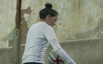 Free Video Stock Skillful Female Soccer Player Doing Ball Juggling