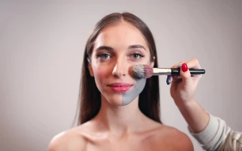 Free Video Stock Skincare Model Having Clay Mask Applied To Face