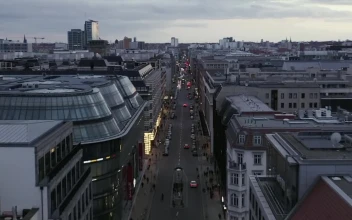 Free Video Stock Skyline View Of The City Of Berlin On An Avenue