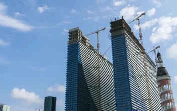 Free Video Stock Skyscraper Construction And Cranes Time Lapse