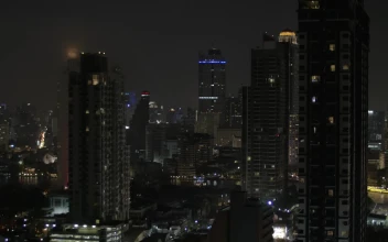 Free Video Stock Skyscraper Lights In Thailand
