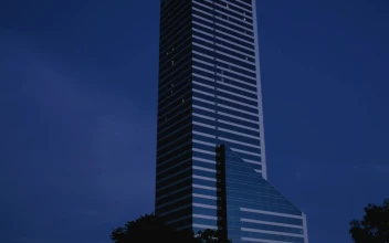 Free Video Stock Skyscrapers During Darkness Falls At Night