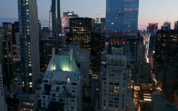 Free Video Stock Skyscrapers During Quiet Dusk In New York