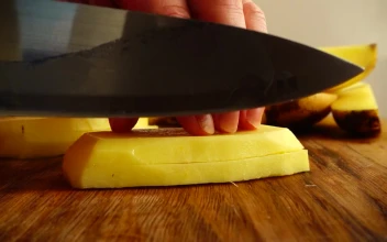 Free Video Stock Slicing French Fries
