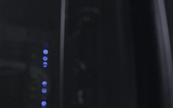 Free Video Stock Slow Shot Of A Server Room