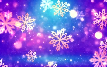 Free Video Stock Slowly Falling Snowflakes