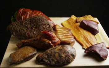Free Video Stock Slowly Rotating Meat Of Various Kinds