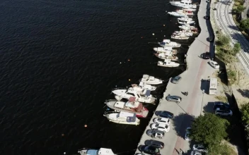 Free Video Stock Small Boats Along The Coast
